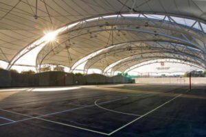 atap membrane lapangan futsal