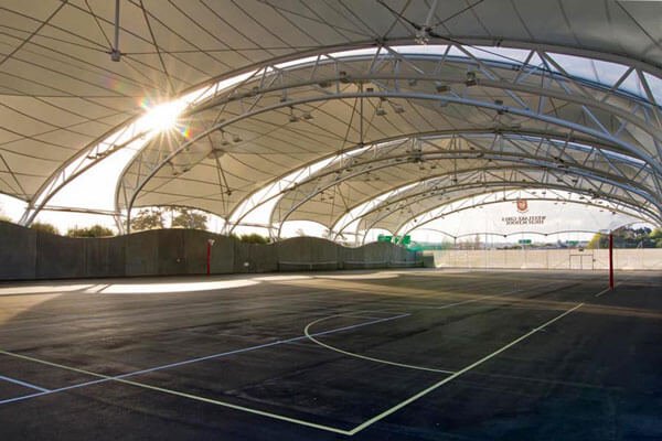 atap membrane lapangan futsal