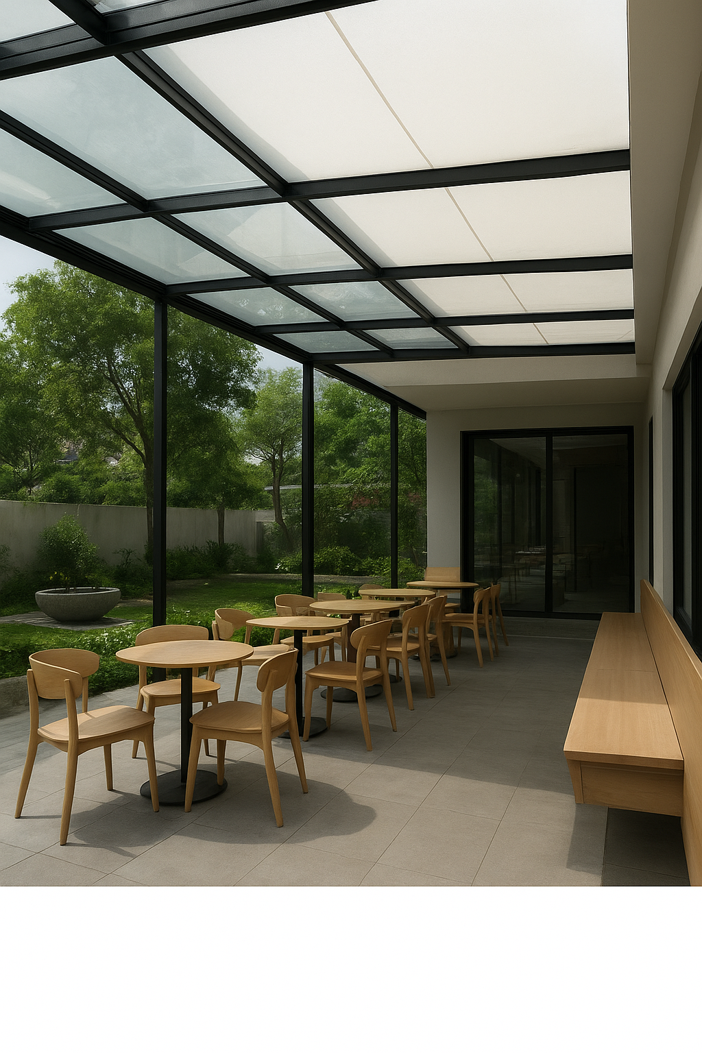 atap membrane transparan