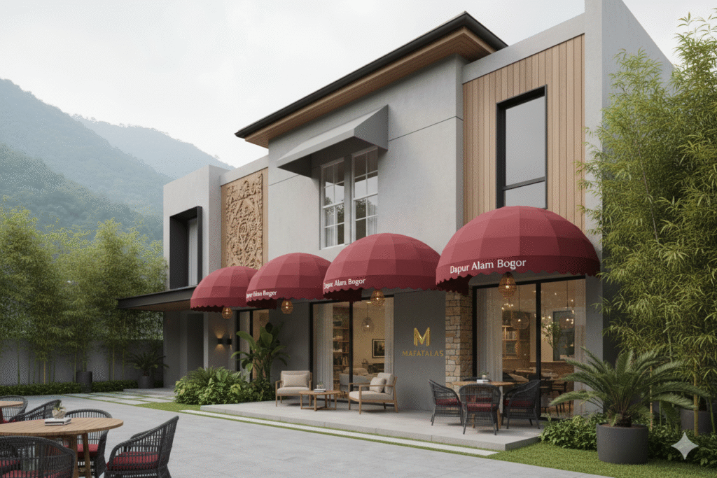 canopy kain kafe Bogor