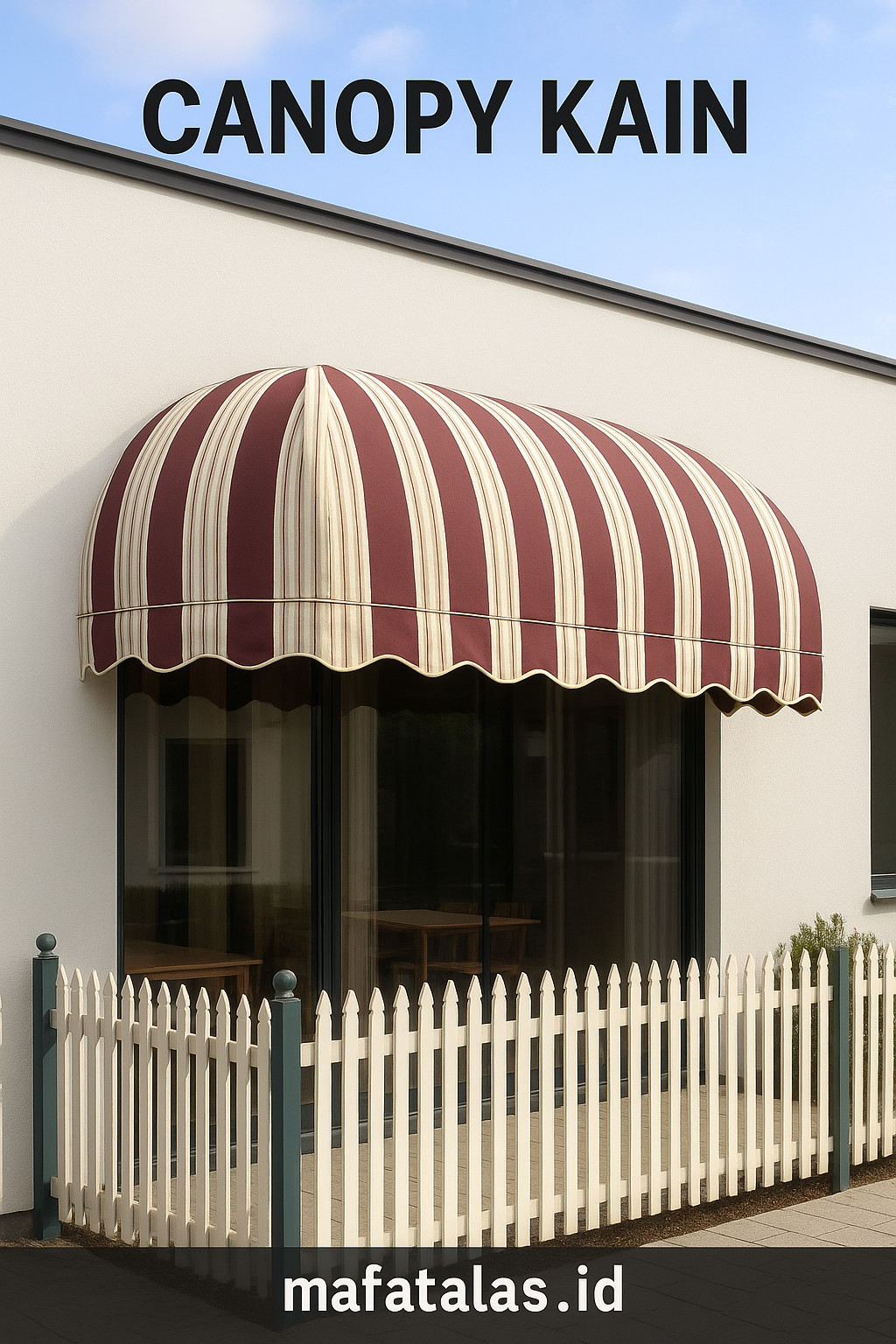 canopy kain rumah minimalis