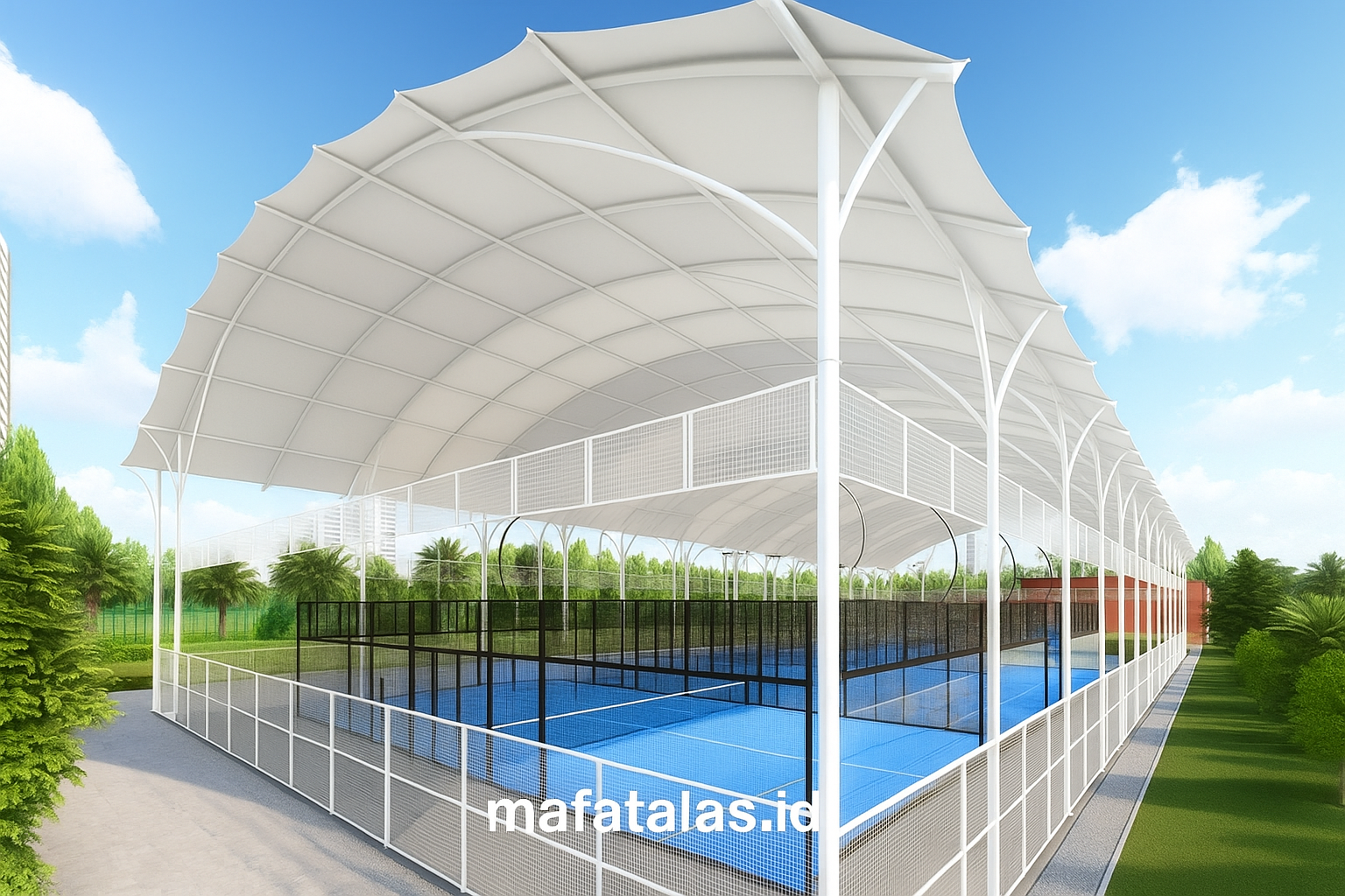 membran lapangan padel