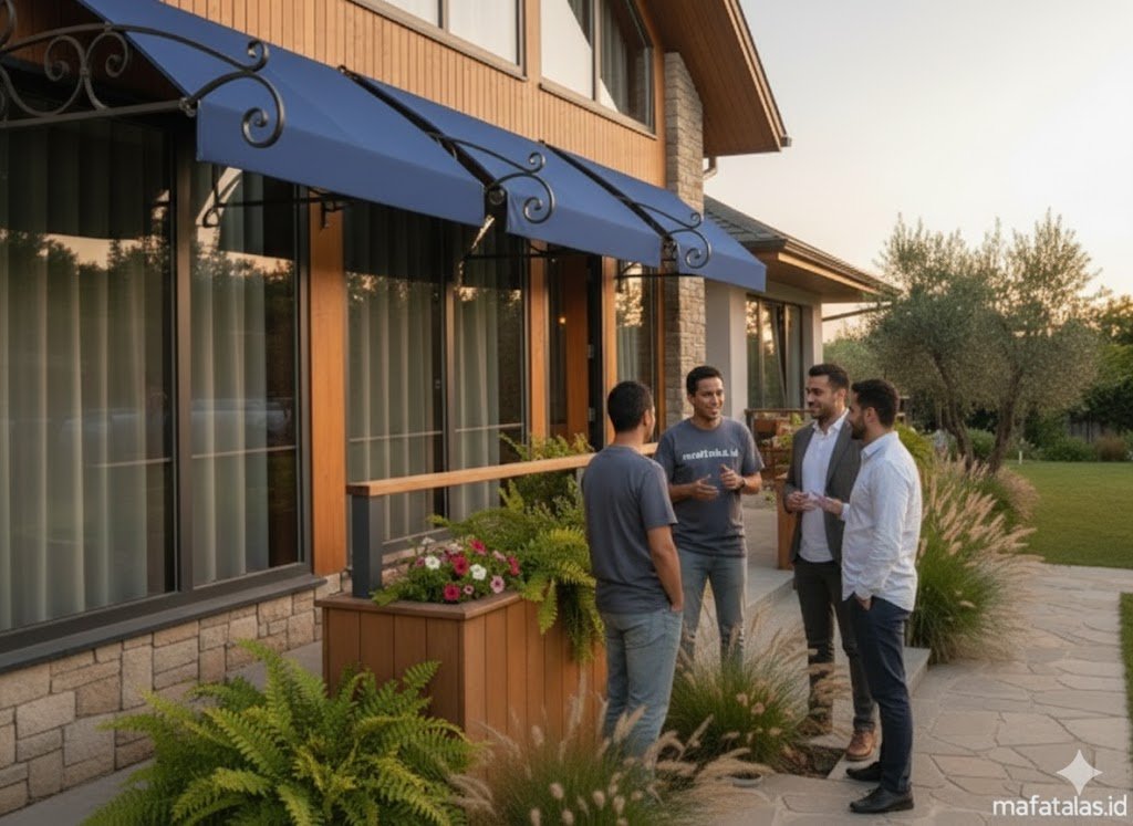 pemasangan canopy kain