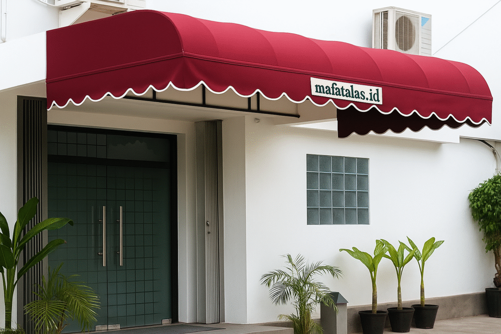 atap teras canopy kain